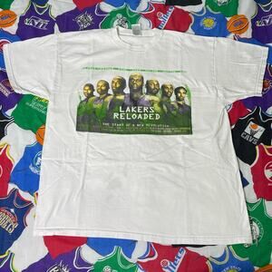 Vintage 2004 NBA Los Angeles Lakers Reloaded Kobe Shaq Basketball Tee